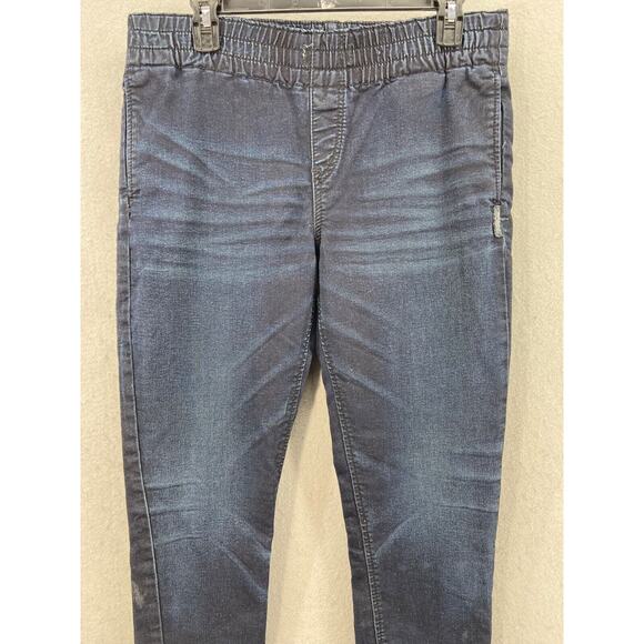 Silver Jeans Womens Sz 28x27 Joga Sweat Pant Jeggings Dark Denim Pants Pockets - Picture 3 of 15